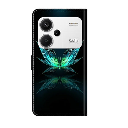 For Xiaomi Redmi K70E Crystal 3D Shockproof Protective Leather Phone Case(Reflection Dutterfly) - Xiaomi Cases by buy2fix | Online Shopping UK | buy2fix