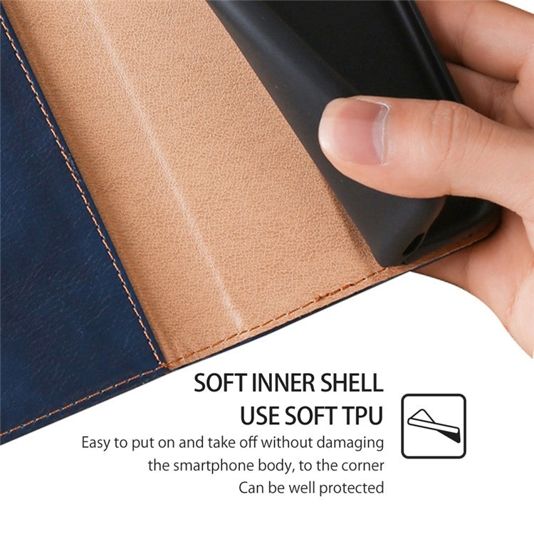 For Xiaomi 14 Gloss Oil Solid Color Magnetic Leather Phone Case(Blue) - Xiaomi Cases by buy2fix | Online Shopping UK | buy2fix
