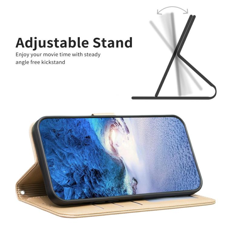 For iPhone Air Four-leaf Embossed Leather Phone Case(Gold) - iPhone Air Cases by buy2fix | Online Shopping UK | buy2fix