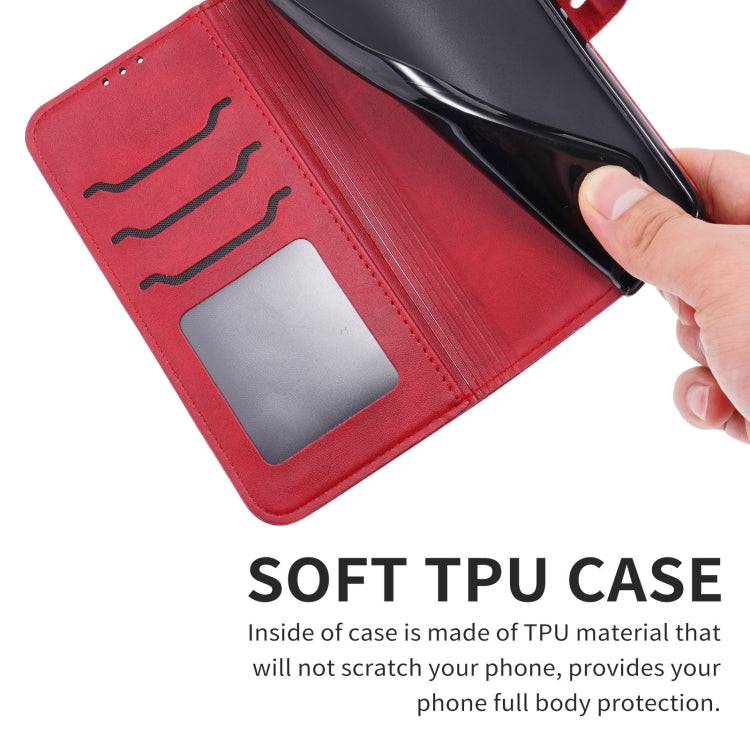 For Google Pixel 9 Embossed Happy Cat Pattern Flip Leather Phone Case(Red) by buy2fix