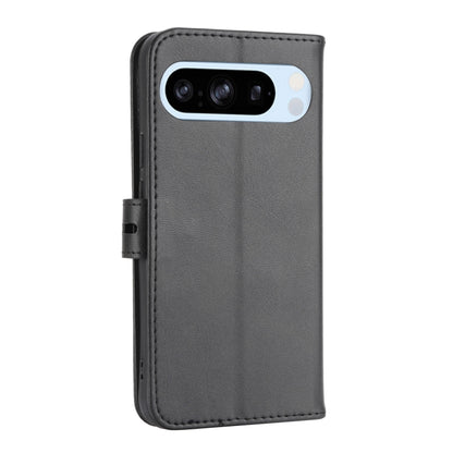 For Google Pixel 9 Embossed Happy Cat Pattern Flip Leather Phone Case(Black) by buy2fix