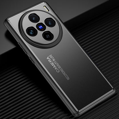For vivo X100 Frosted Metal Phone Case(Black) - vivo Cases by imak | Online Shopping UK | buy2fix