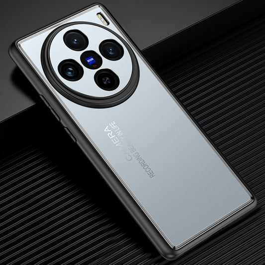 For vivo X100 Frosted Metal Phone Case(Blue) - vivo Cases by imak | Online Shopping UK | buy2fix