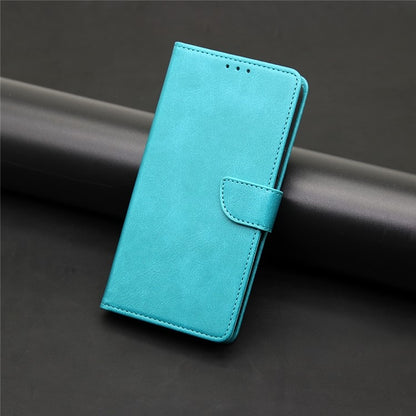 For Motorola Moto G Play 4G 2024 Calf Texture Buckle Flip Leather Phone Case(Light Blue) by buy2fix