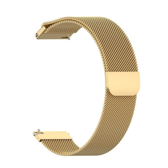 For Huami Amazfit GTS 22mm Milanese Magnetic Metal Watch Band(Gold)
