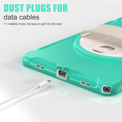 For Samsung Galaxy Tab A9+ / X210 Spider Wheel Silicone Hybrid PC Tablet Case(Mint Green) by buy2fix