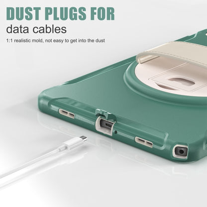 For Samsung Galaxy Tab A9+ / X210 Spider Wheel Silicone Hybrid PC Tablet Case(Emerald Green) - Galaxy Tab A9+ by buy2fix | Online Shopping UK | buy2fix