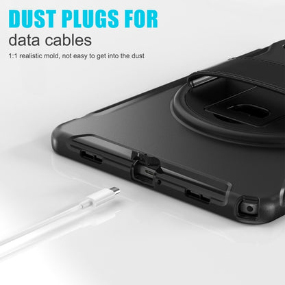 For Samsung Galaxy Tab A9+ / X210 Spider Wheel Silicone Hybrid PC Tablet Case(Black) - Galaxy Tab A9+ by buy2fix | Online Shopping UK | buy2fix