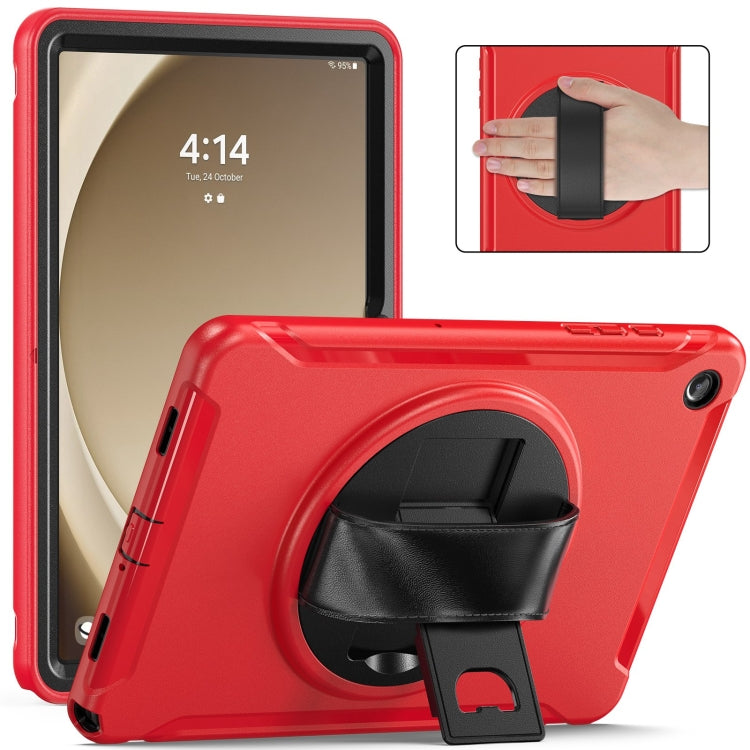 For Samsung Galaxy Tab A9+ / X210 Spider Wheel Silicone Hybrid PC Tablet Case(Red) - Galaxy Tab A9+ by buy2fix | Online Shopping UK | buy2fix