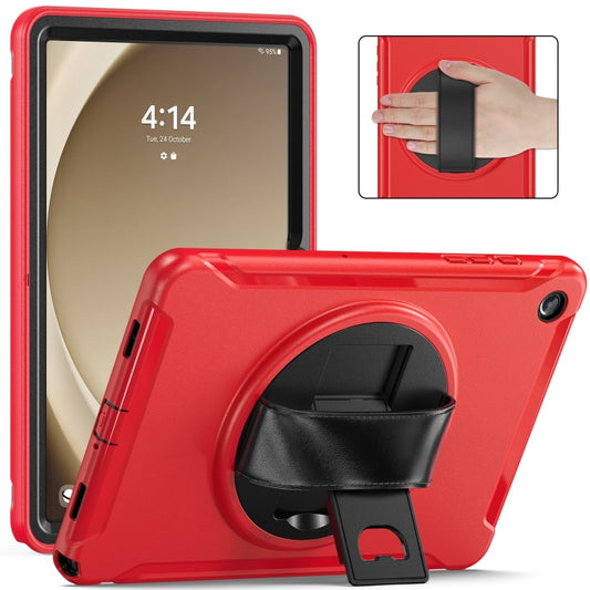 For Samsung Galaxy Tab A9+ / X210 Spider Wheel Silicone Hybrid PC Tablet Case(Red) - Galaxy Tab A9+ by buy2fix | Online Shopping UK | buy2fix