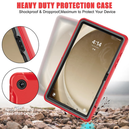 For Samsung Galaxy Tab A9+ / X210 Spider Wheel Silicone Hybrid PC Tablet Case(Red) - Galaxy Tab A9+ by buy2fix | Online Shopping UK | buy2fix