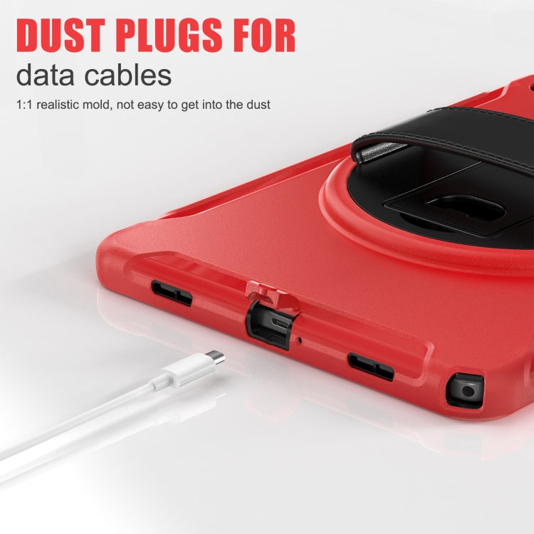 For Samsung Galaxy Tab A9+ / X210 Spider Wheel Silicone Hybrid PC Tablet Case(Red) - Galaxy Tab A9+ by buy2fix | Online Shopping UK | buy2fix