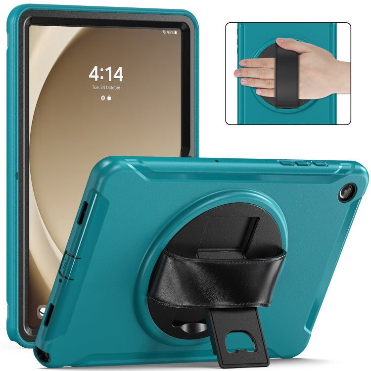 For Samsung Galaxy Tab A9+ / X210 Spider Wheel Silicone Hybrid PC Tablet Case(Blue) - Galaxy Tab A9+ by buy2fix | Online Shopping UK | buy2fix