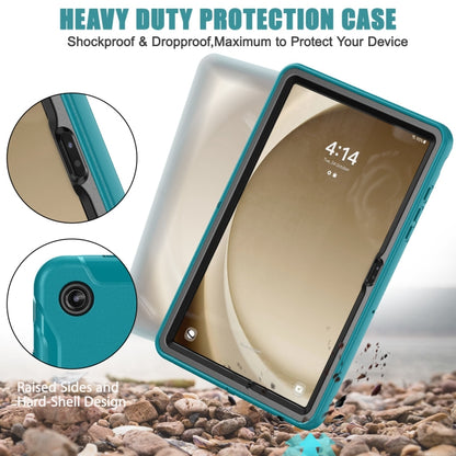 For Samsung Galaxy Tab A9+ / X210 Spider Wheel Silicone Hybrid PC Tablet Case(Blue) - Galaxy Tab A9+ by buy2fix | Online Shopping UK | buy2fix