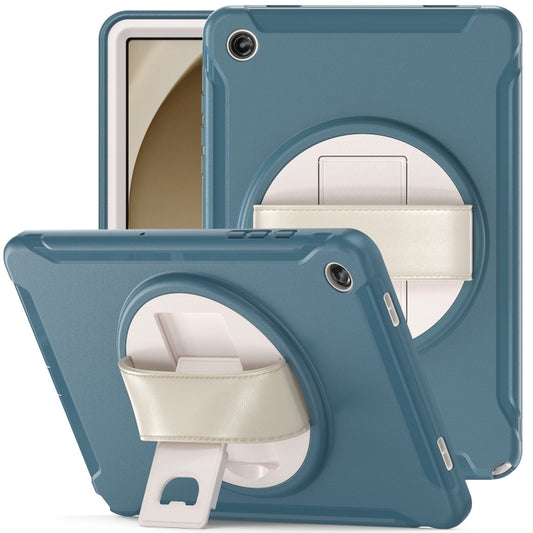 For Samsung Galaxy Tab A9+ / X210 Spider Wheel Silicone Hybrid PC Tablet Case(Cornflower Blue) - Galaxy Tab A9+ by buy2fix | Online Shopping UK | buy2fix