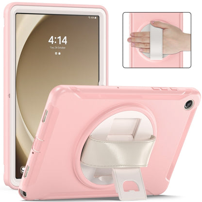 For Samsung Galaxy Tab A9+ / X210 Spider Wheel Silicone Hybrid PC Tablet Case(Cherry Blossoms Pink) - Galaxy Tab A9+ by buy2fix | Online Shopping UK | buy2fix