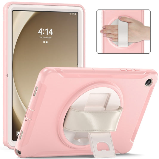 For Samsung Galaxy Tab A9+ / X210 Spider Wheel Silicone Hybrid PC Tablet Case(Cherry Blossoms Pink) - Galaxy Tab A9+ by buy2fix | Online Shopping UK | buy2fix