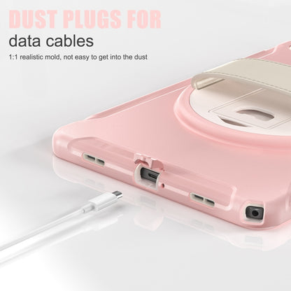 For Samsung Galaxy Tab A9+ / X210 Spider Wheel Silicone Hybrid PC Tablet Case(Cherry Blossoms Pink) - Galaxy Tab A9+ by buy2fix | Online Shopping UK | buy2fix