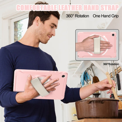 For Samsung Galaxy Tab A9+ / X210 Spider Wheel Silicone Hybrid PC Tablet Case(Cherry Blossoms Pink) - Galaxy Tab A9+ by buy2fix | Online Shopping UK | buy2fix