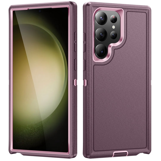 For Samsung Galaxy S24 Ultra 5G Life Waterproof Rugged Phone Case(Purple + Pink)