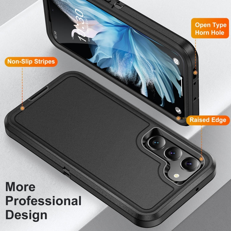 For Samsung Galaxy S24+ 5G / S25+ 5G Life Waterproof Rugged Phone Case(Black) - Galaxy S24+ 5G Cases by buy2fix | Online Shopping UK | buy2fix