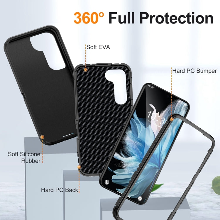 For Samsung Galaxy S24+ 5G / S25+ 5G Life Waterproof Rugged Phone Case(Black) - Galaxy S24+ 5G Cases by buy2fix | Online Shopping UK | buy2fix