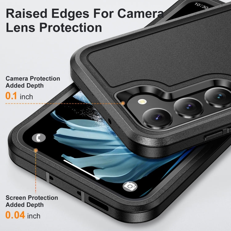 For Samsung Galaxy S24+ 5G / S25+ 5G Life Waterproof Rugged Phone Case(Black) - Galaxy S24+ 5G Cases by buy2fix | Online Shopping UK | buy2fix