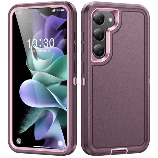 For Samsung Galaxy S24 5G / S25 5G Life Waterproof Rugged Phone Case(Purple + Pink)
