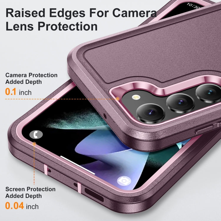 For Samsung Galaxy S24 5G / S25 5G Life Waterproof Rugged Phone Case(Purple + Pink) - Galaxy S24 5G Cases by buy2fix | Online Shopping UK | buy2fix