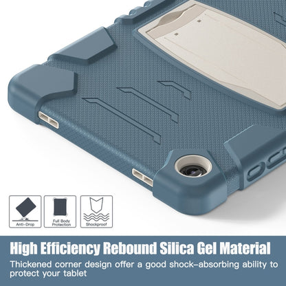 For Samsung Galaxy Tab A9+ / X210 PC Hybrid Silicone Tablet Case with Holder(Cornflower Blue) - Galaxy Tab A9+ by buy2fix | Online Shopping UK | buy2fix