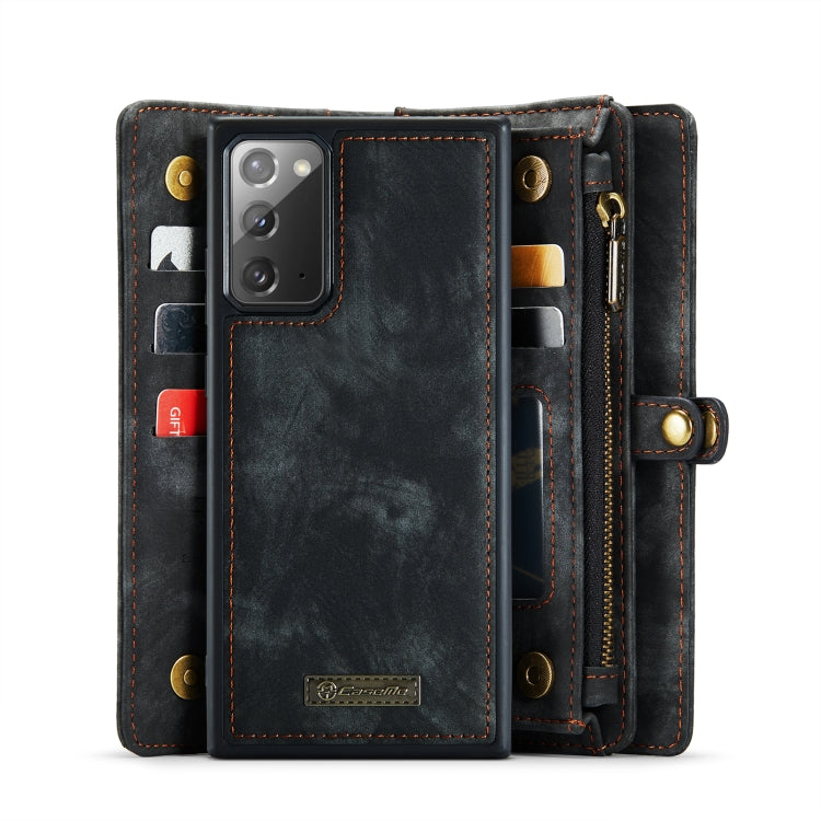 For Samsung Galaxy Note20 CaseMe-008 Detachable Multifunctional Horizontal Flip Leather Case with Card Slot & Holder & Zipper Wallet & Photo Frame(Black) - Galaxy Note20 Cases by CaseMe | Online Shopping UK | buy2fix