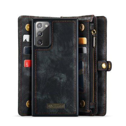 For Samsung Galaxy Note20 CaseMe-008 Detachable Multifunctional Horizontal Flip Leather Case with Card Slot & Holder & Zipper Wallet & Photo Frame(Black) - Galaxy Note20 Cases by CaseMe | Online Shopping UK | buy2fix