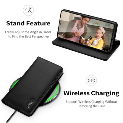 For Samsung Galaxy S25 Ultra 5G DUX DUCIS Hivo Series Cowhide + PU + TPU Flip Phone Case(Black) by DUX DUCIS