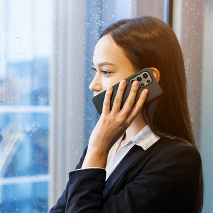 For Samsung Galaxy S25 Ultra 5G DUX DUCIS Hivo Series Cowhide + PU + TPU Flip Phone Case(Black) by DUX DUCIS