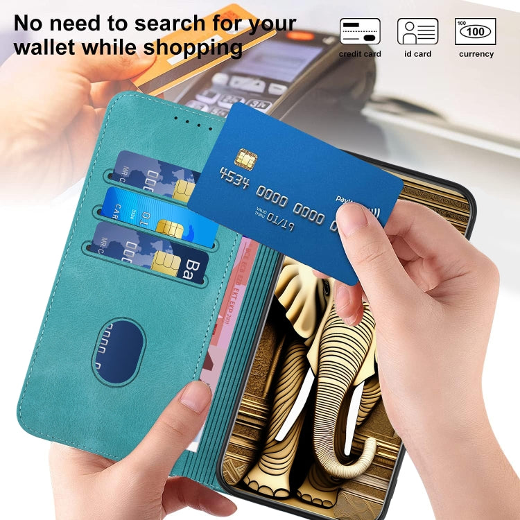 For Xiaomi Redmi K70 YX0060 Elephant Head Embossed Phone Leather Case with Lanyard(Light Blue) - Xiaomi Cases by buy2fix | Online Shopping UK | buy2fix