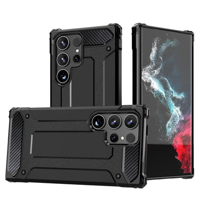 For Samsung Galaxy S25 Ultra 5G Magic Armor TPU Hybrid PC Phone Case(Black) by buy2fix
