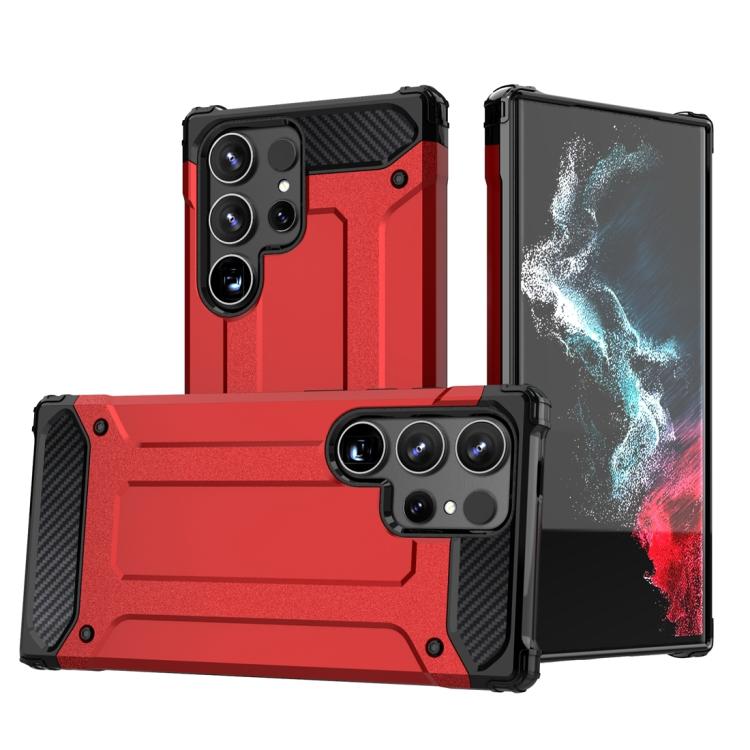 For Samsung Galaxy S25 Ultra 5G Magic Armor TPU Hybrid PC Phone Case(Red) by buy2fix
