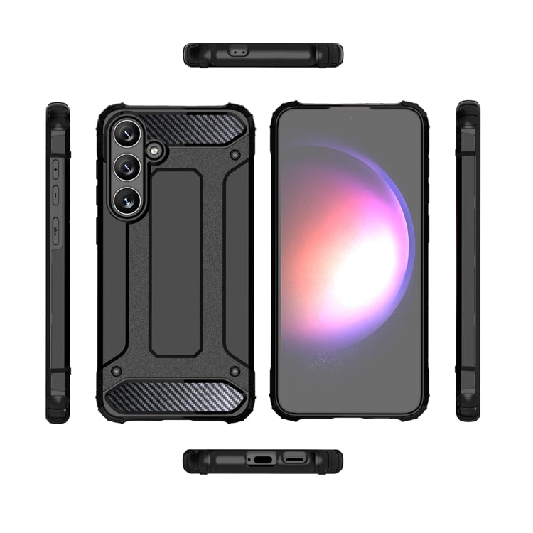 For Samsung Galaxy S24 5G Magic Armor TPU Hybrid PC Phone Case(Navy Blue) - Galaxy S24 5G Cases by buy2fix | Online Shopping UK | buy2fix