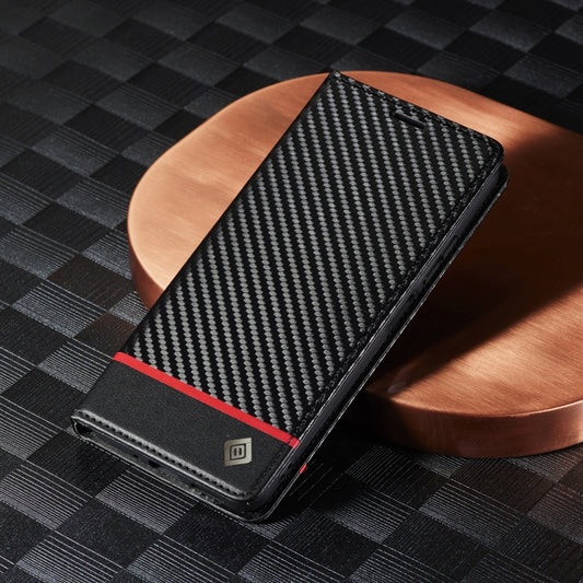 For Xiaomi Redmi Note 13 4G LC.IMEEKE Carbon Fiber Texture Flip Leather Phone Case(Horizontal Black) by LC.IMEEKE