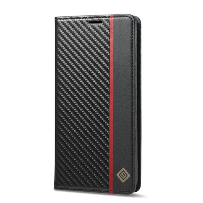 For Xiaomi Poco X6 Pro 5G LC.IMEEKE Carbon Fiber Texture Flip Leather Phone Case(Vertical Black) by LC.IMEEKE
