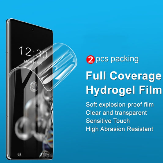 For vivo iQOO 12 Pro 5G 2pcs imak Curved Full Screen Hydrogel Film Protector - vivo Tempered Glass by imak | Online Shopping UK | buy2fix