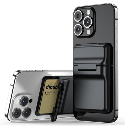 Strong Magnetic Adsorption Card Holder(Black) - Adhesive Card Holders by buy2fix | Online Shopping UK | buy2fix