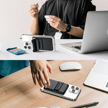 Strong Magnetic Adsorption Card Holder(Black) - Adhesive Card Holders by buy2fix | Online Shopping UK | buy2fix