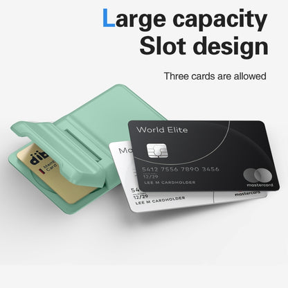 Strong Magnetic Adsorption Card Holder(Light Green) - Adhesive Card Holders by buy2fix | Online Shopping UK | buy2fix