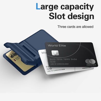 Strong Magnetic Adsorption Card Holder(Dark Blue) - Adhesive Card Holders by buy2fix | Online Shopping UK | buy2fix