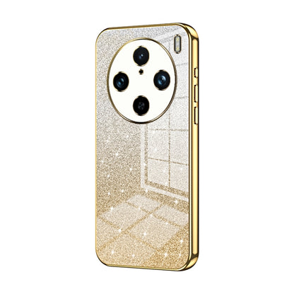 For vivo X100 Pro Gradient Glitter Powder Electroplated Phone Case(Gold) - vivo Cases by imak | Online Shopping UK | buy2fix