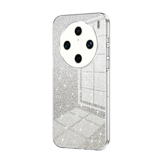 For vivo X100 Pro Gradient Glitter Powder Electroplated Phone Case(Transparent) - vivo Cases by imak | Online Shopping UK | buy2fix