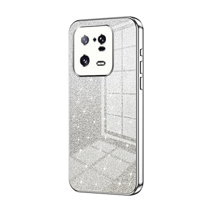 For Xiaomi 13 Pro Gradient Glitter Powder Electroplated Phone Case(Silver) - Xiaomi Cases by buy2fix | Online Shopping UK | buy2fix