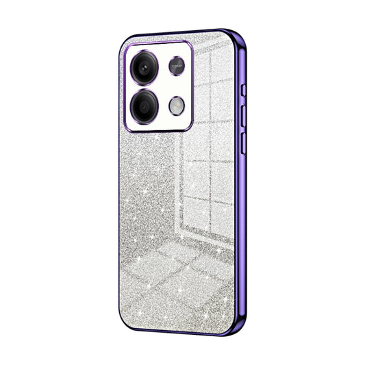 For Xiaomi Redmi Note 13 5G Gradient Glitter Powder Electroplated Phone Case(Purple) - Xiaomi Cases by buy2fix | Online Shopping UK | buy2fix