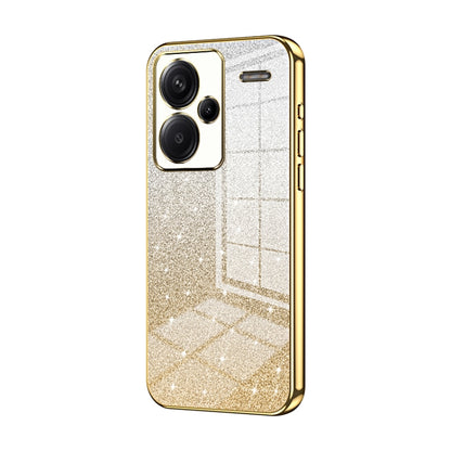 For Xiaomi Redmi Note 13 Pro+ Gradient Glitter Powder Electroplated Phone Case(Gold) - Xiaomi Cases by buy2fix | Online Shopping UK | buy2fix